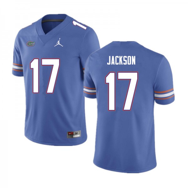 Men #17 Kahleil Jackson Florida Gators College Football Jerseys Blue